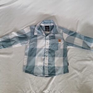 American Hawk Toddler Long Sleeve Button Up